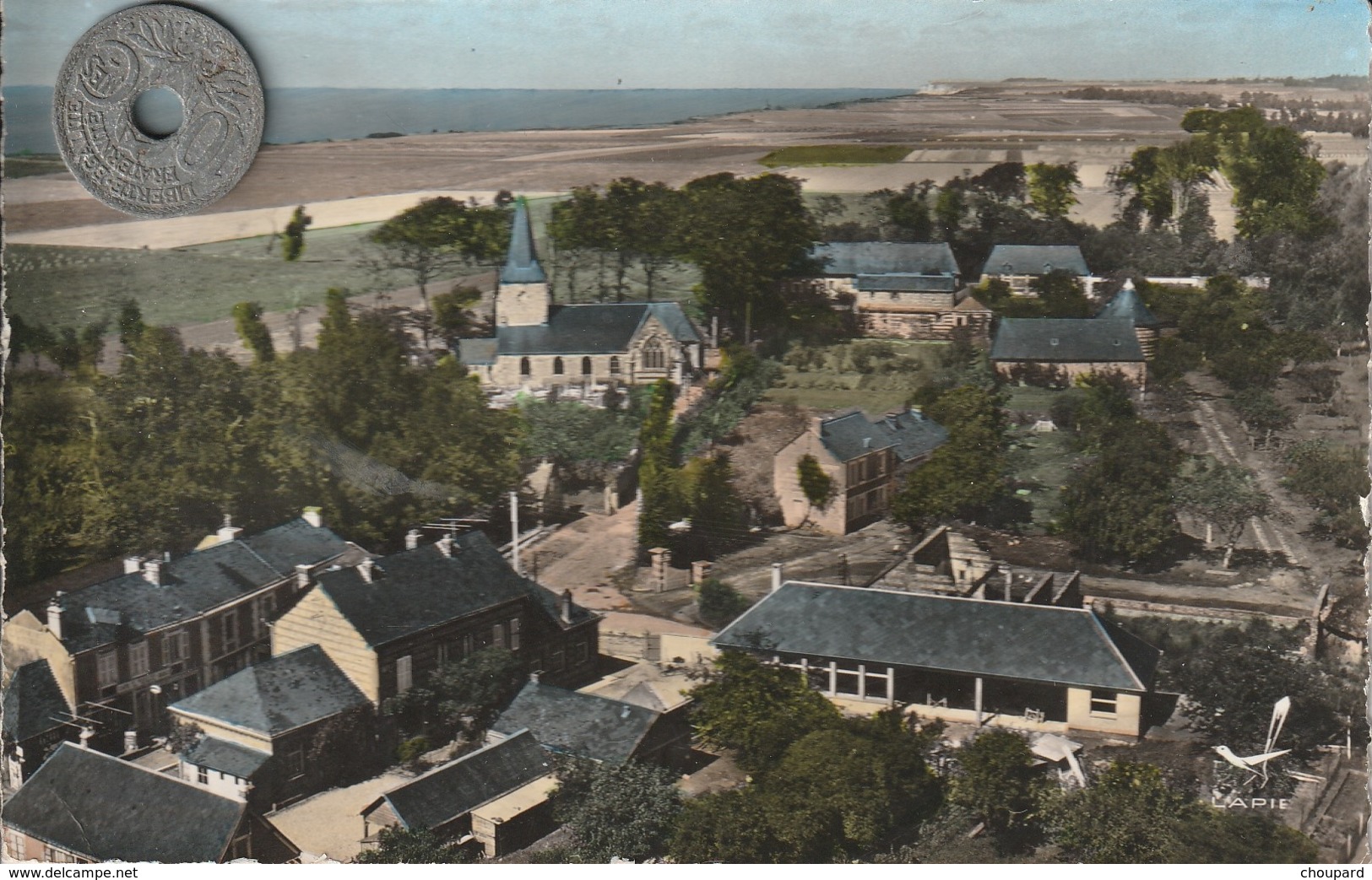 76 - Carte Postale Semi Moderne Dentelée De   CAUVILLE SUR MER Vue Aérienne - Other & Unclassified