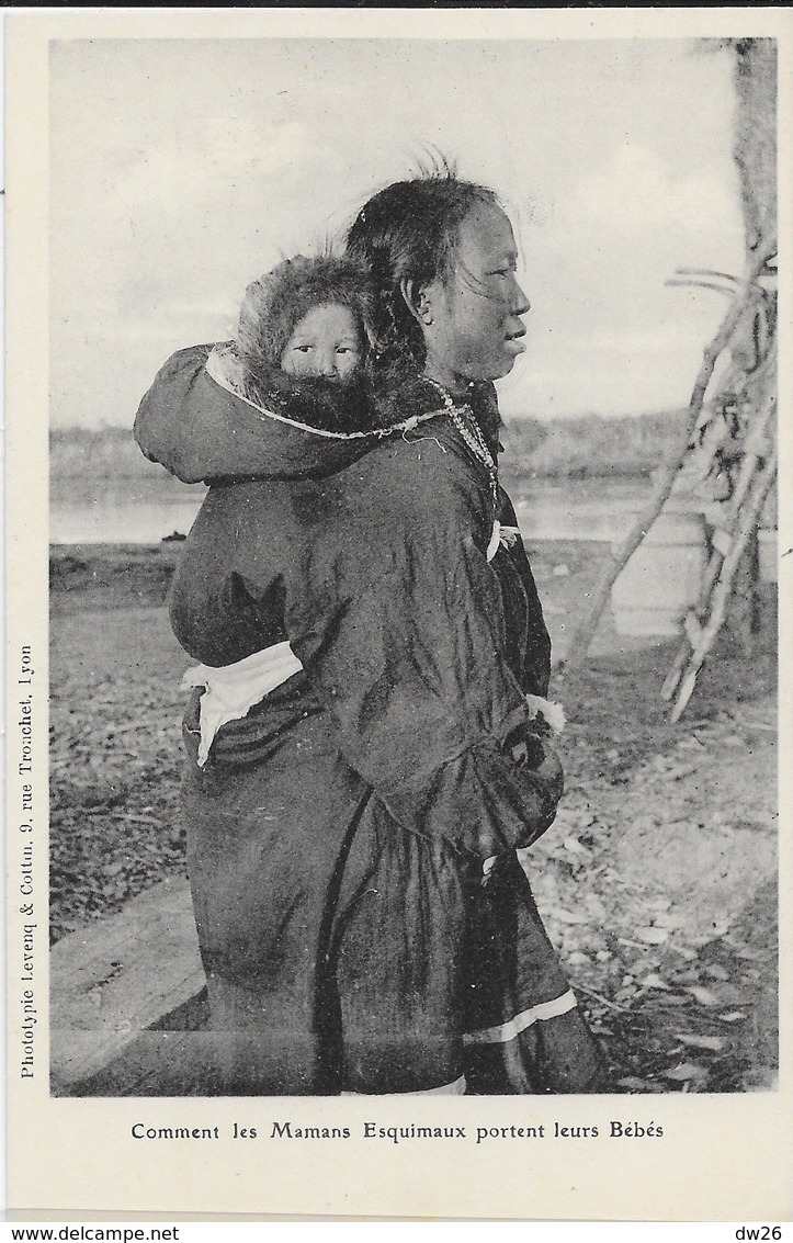 Comment Les Mamans Esquimaux Portent Leur Bébés - Phototypie Levenq & Cottin, Carte Non Circulée - Amérique