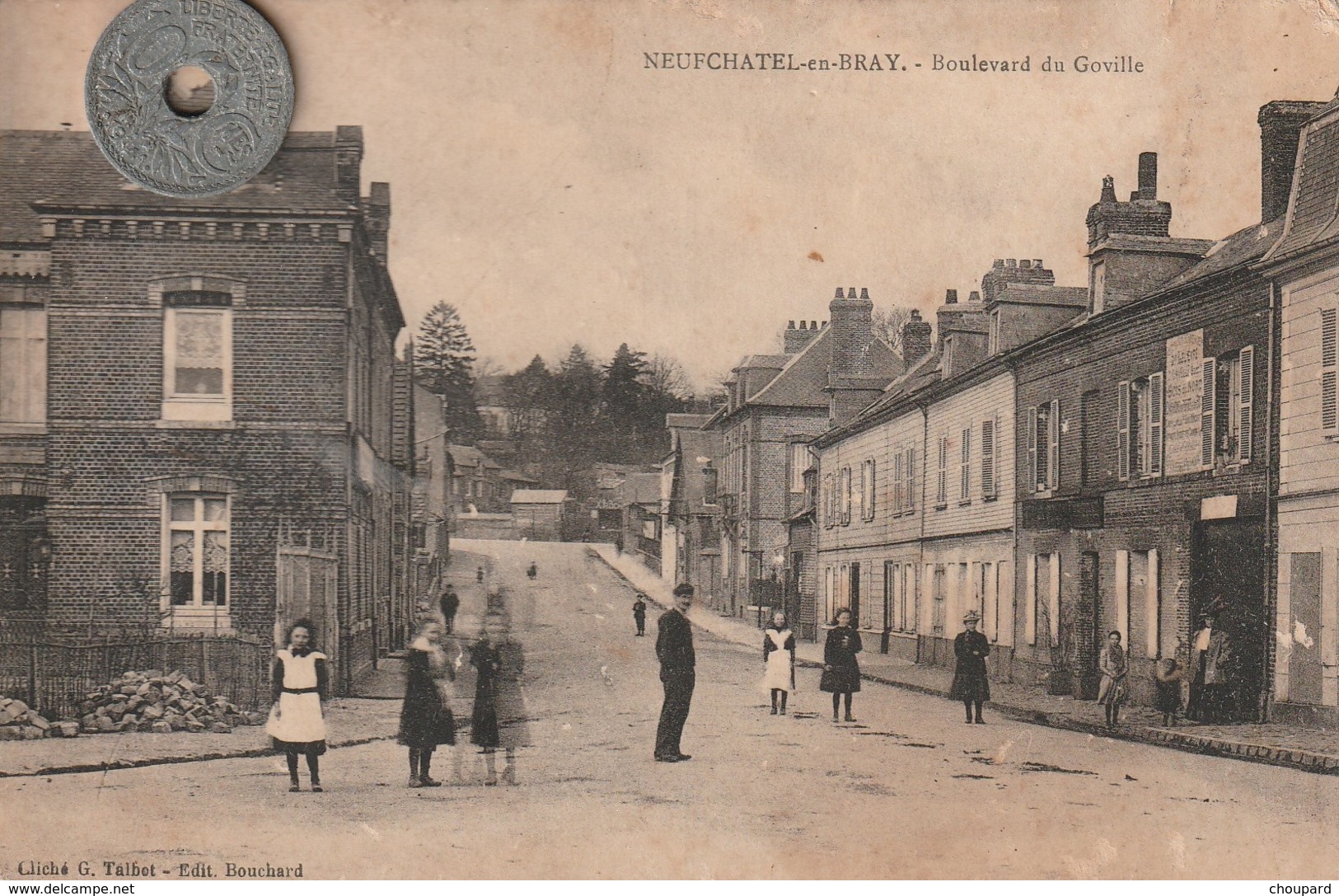 76 - Carte Postale Ancienne De  NEUFCHATEL EN BRAY    Boulevard De Goville - Neufchâtel En Bray