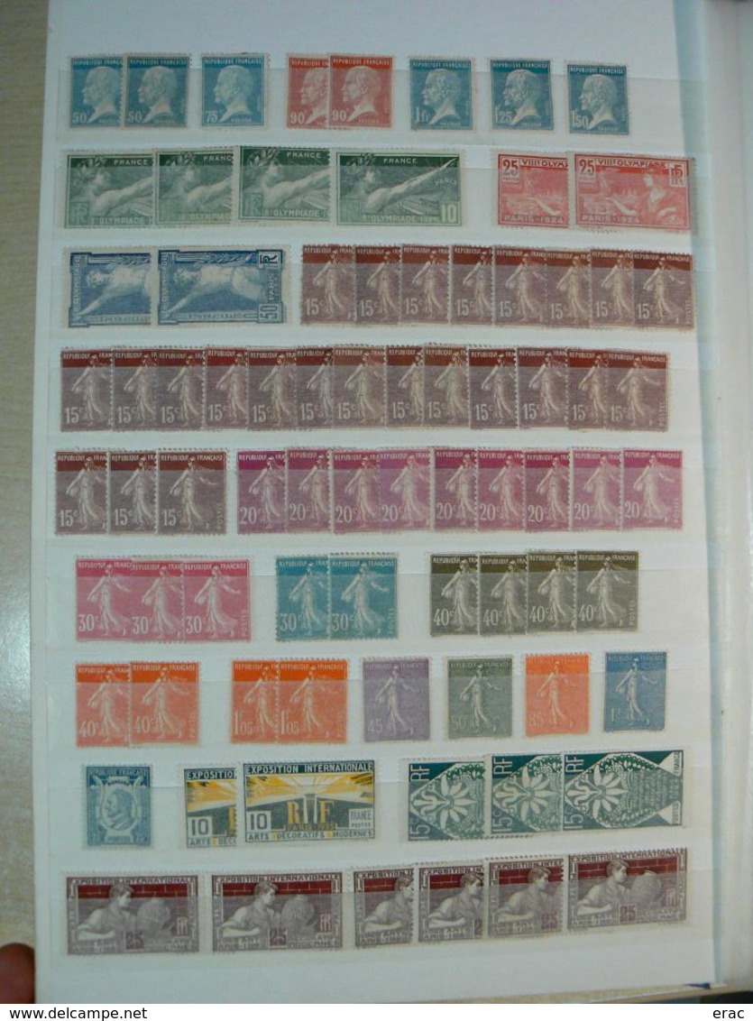 France - 1900 à 1959 - Stock De Timbres Neufs * Et (*) - Départ 1 Euro !!! - Sammlungen (im Alben)
