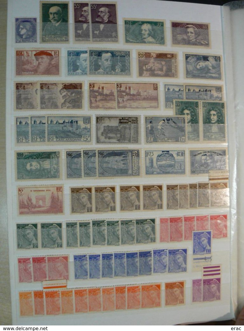 France - 1900 à 1959 - Stock de timbres neufs * et (*) - Départ 1 euro !!!