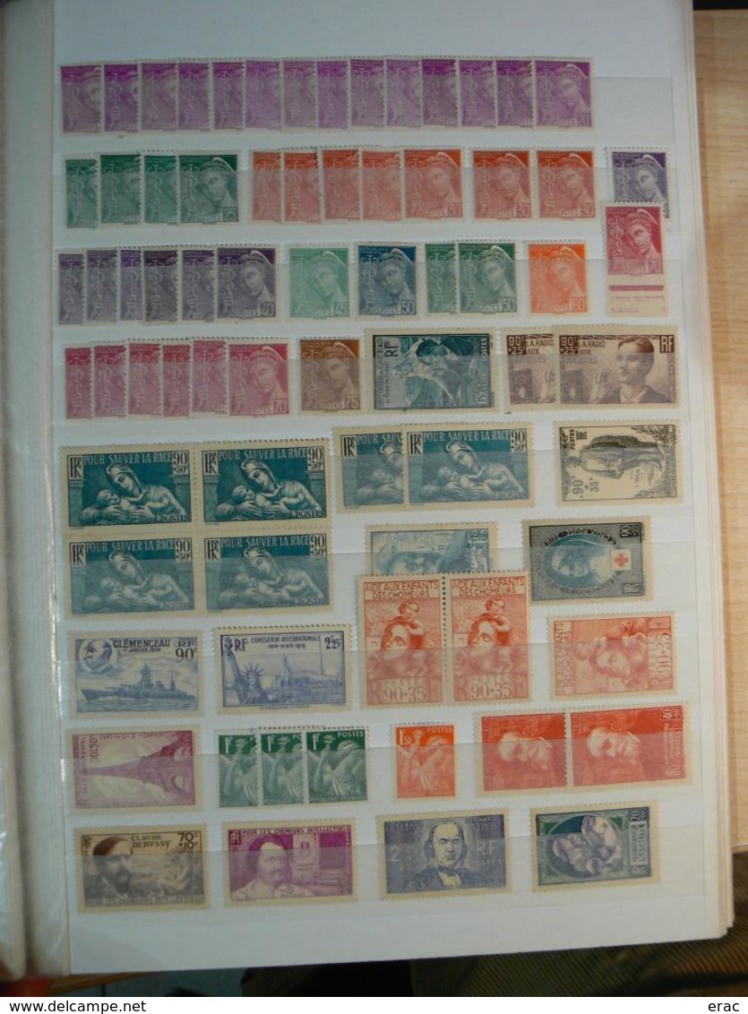 France - 1900 à 1959 - Stock de timbres neufs * et (*) - Départ 1 euro !!!