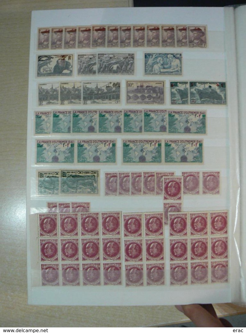 France - 1900 à 1959 - Stock de timbres neufs * et (*) - Départ 1 euro !!!