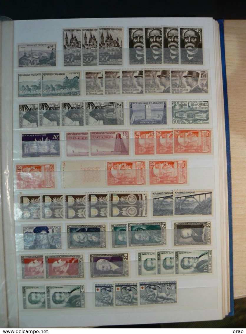 France - 1900 à 1959 - Stock de timbres neufs * et (*) - Départ 1 euro !!!