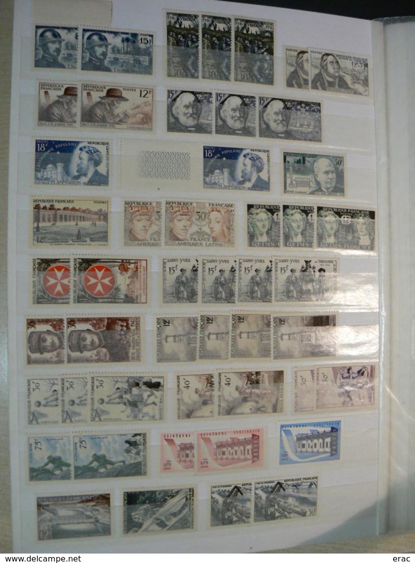 France - 1900 à 1959 - Stock de timbres neufs * et (*) - Départ 1 euro !!!