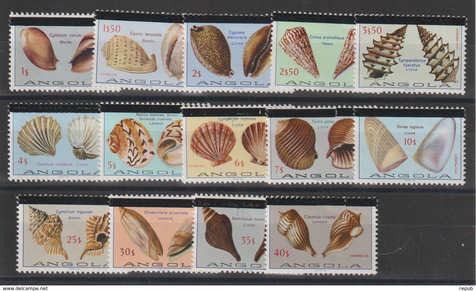 Angola 1981 Coquillages 631-645 Sauf 633 14 Val ** MNH - Angola