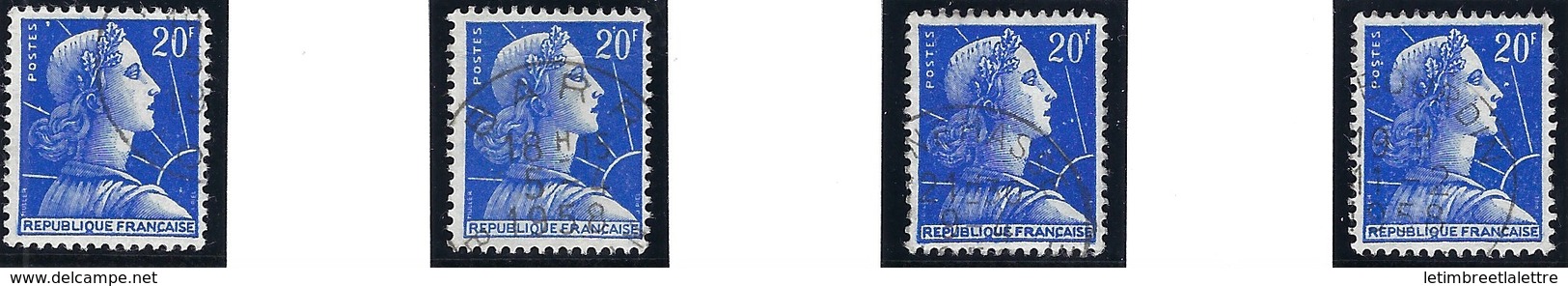 France - Thématique Marianne De Muller - N° 1011B Oblitéré - TTB - Variété -> Point Blanc - Unused Stamps
