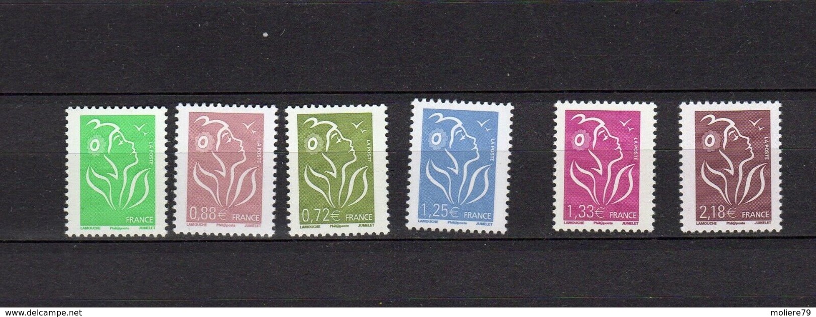 Superbe Lot De Marianne De Lamouche , Timbres Faciale De Près De 6,8 Euros - 2004-2008 Marianne De Lamouche