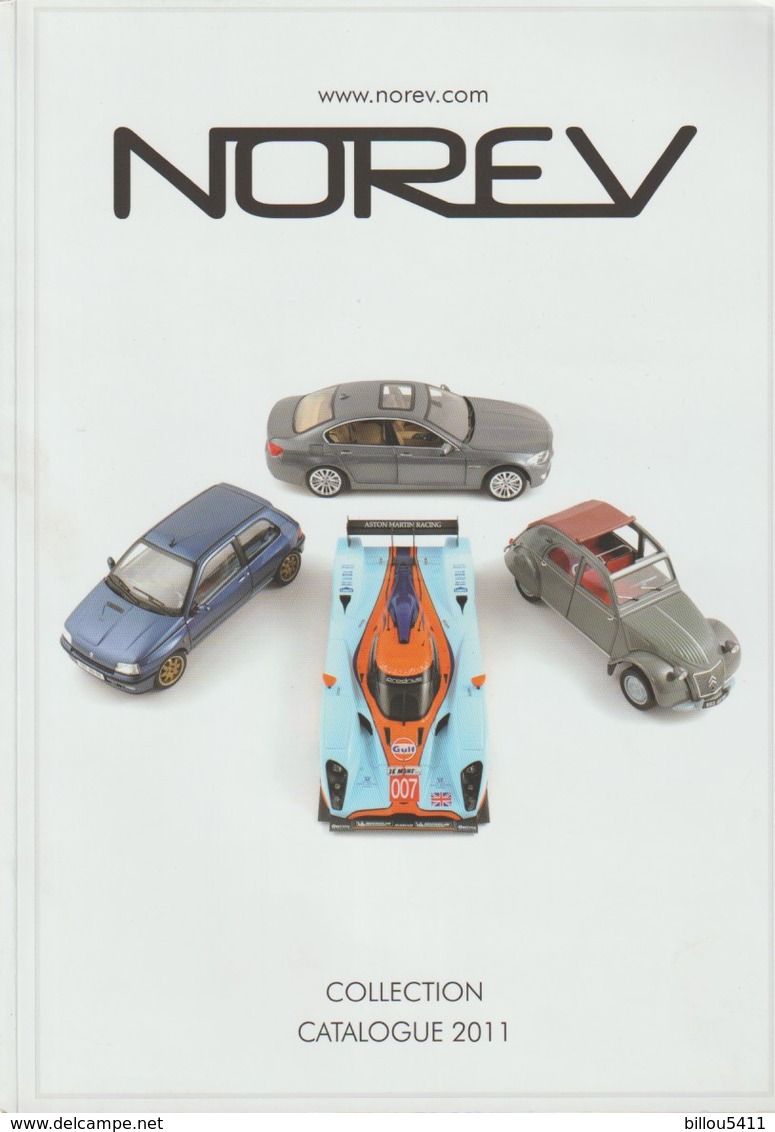 Catalogue NOREV 2011 :Fiat 500 ;Mercedes S600 ; Peugeot 205 GTI; Renault 5 (16) Alpine ;Citroen C3 ; Porsche 911 ; Etc - Catalogues & Prospectus