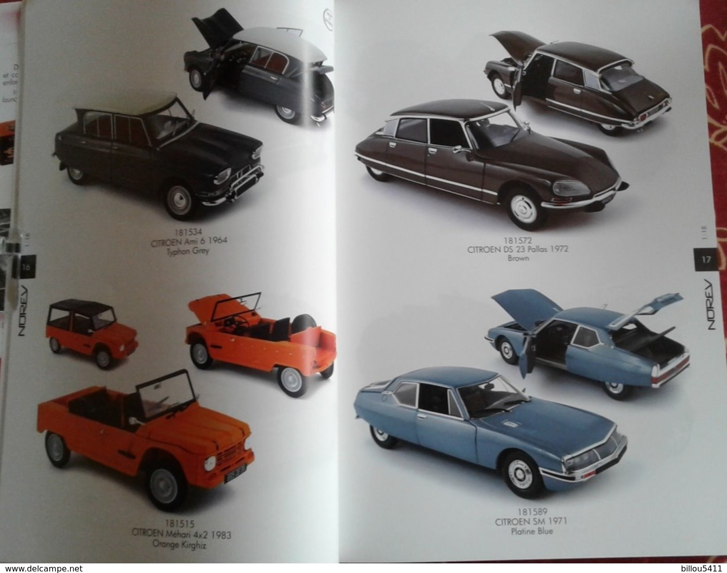 Catalogue NOREV 2011 :Fiat 500 ;Mercedes S600 ; Peugeot 205 GTI; Renault 5 (16) Alpine ;Citroen C3 ; Porsche 911 ; Etc