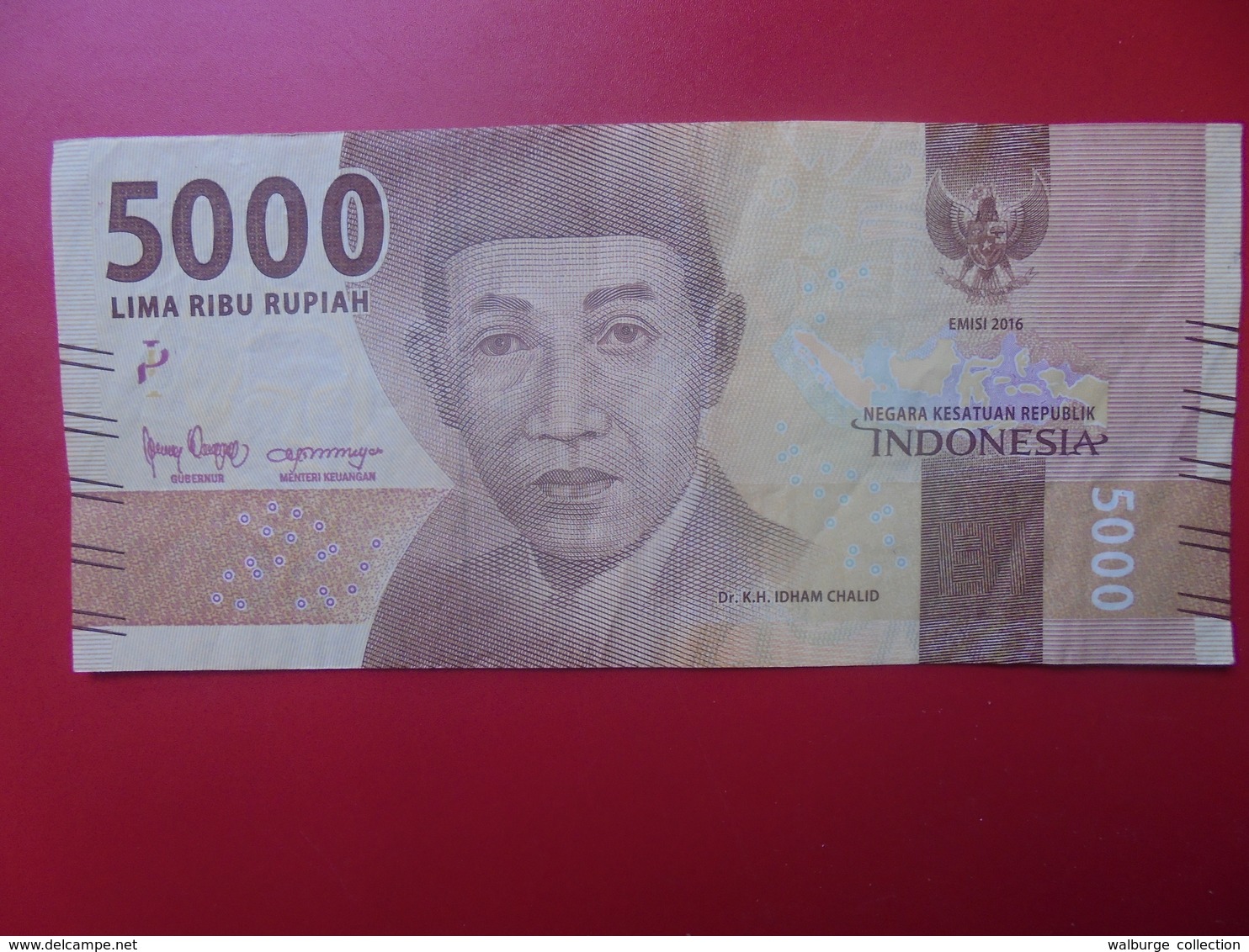 INDONESIE 5000 RUPIAH 2016 CIRCULER (B.5) - Indonésie