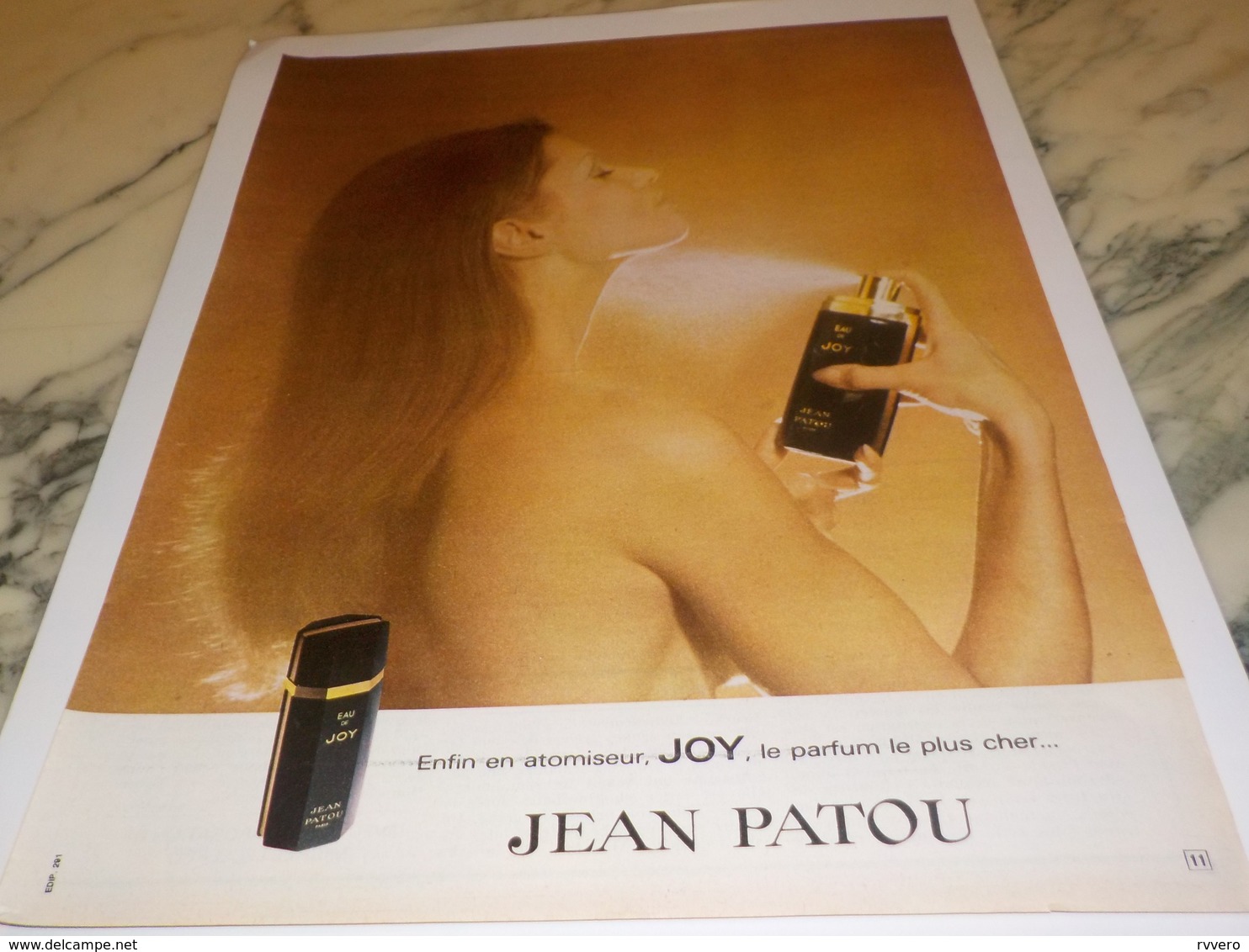 ANCIENNE PUBLICITE LE PARFUM  JOY DE JEAN PATOU 1971 - Autres & Non Classés