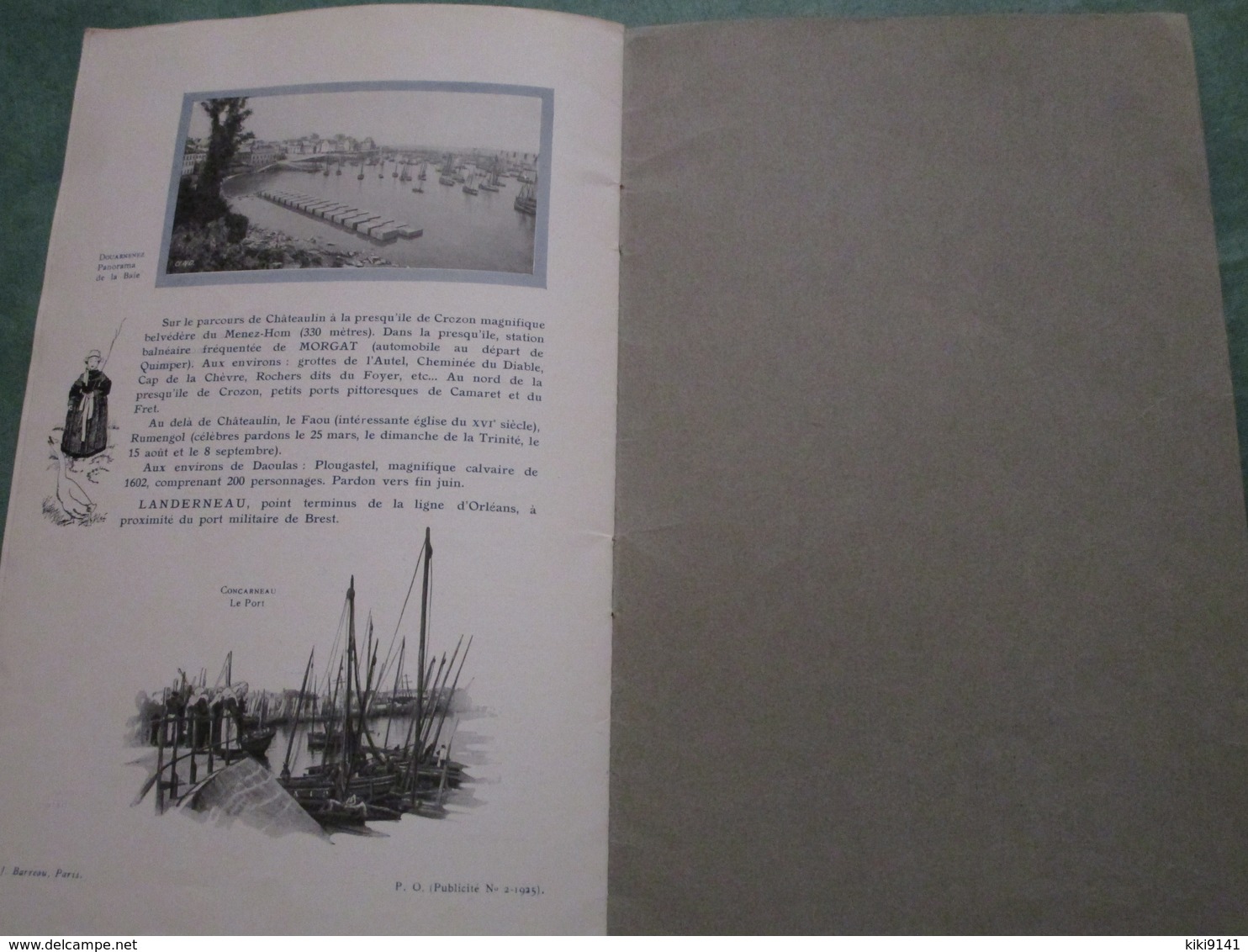 CHEMINS De FER De PARIS à ORLEANS - BRETAGNE Côté Sud (12 Pages Illustrées) - Chemin De Fer