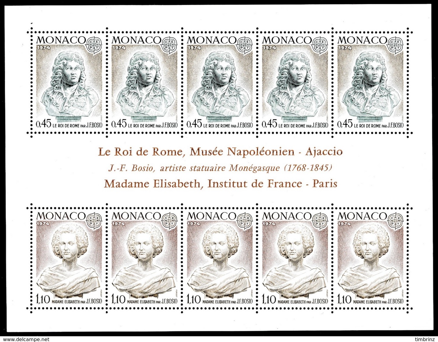 EUROPA Année complète 1974 ** MNH TB  Cote= 207,10 EUR - 49 val. + 1 bloc ; Sculptures: 23 pays  ..Réf.DIV20148