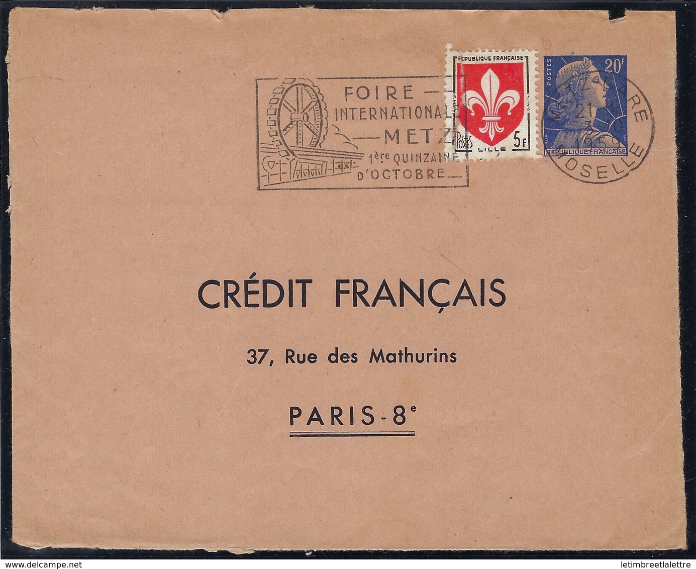France - Thématique Marianne De Muller - N° 1011B - E1 Oblitéré - TTB - Entier Postal Enveloppe Privé - D5 C - Sobres Tipos Y TSC (antes De 1995)
