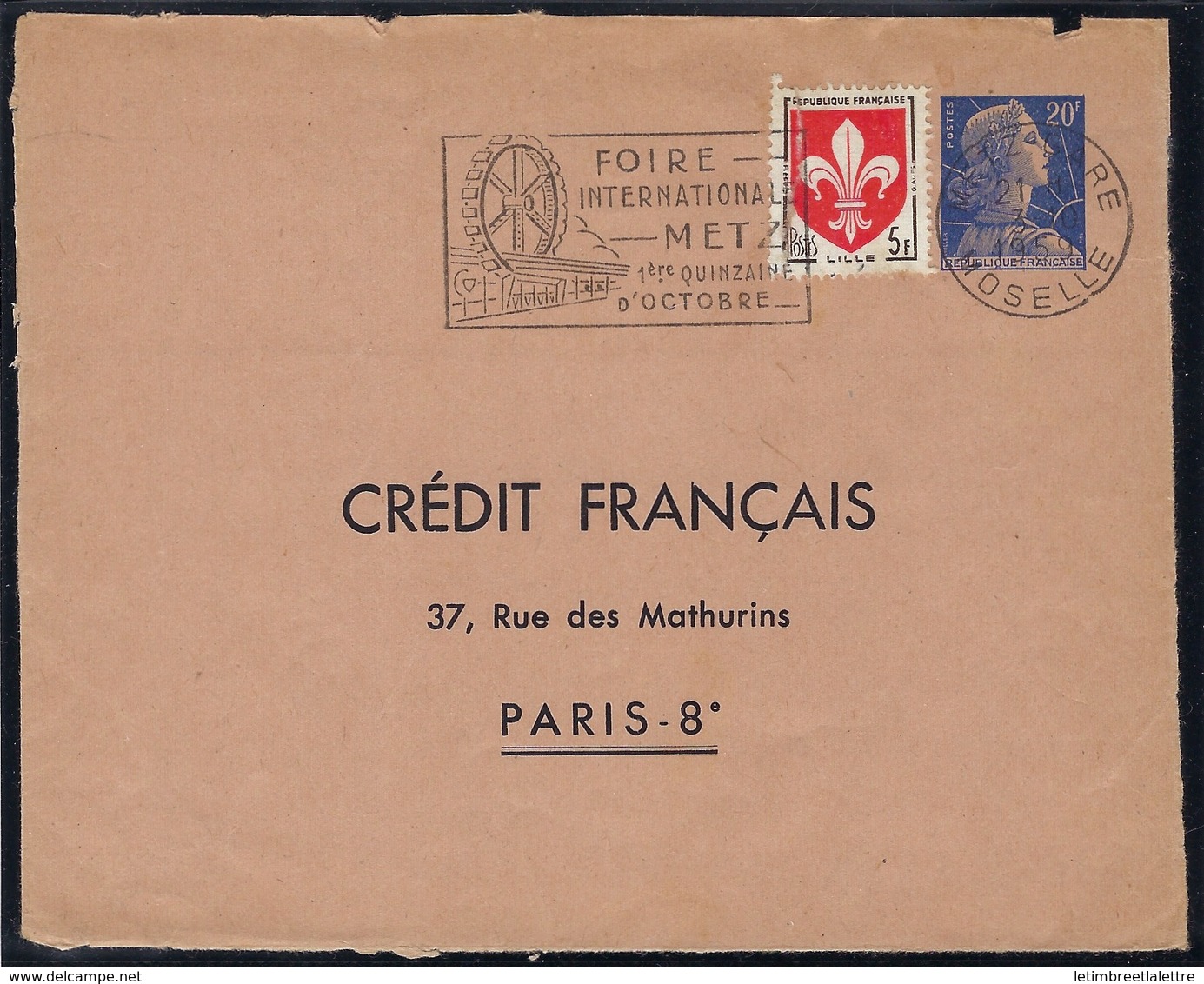 France - Thématique Marianne De Muller - N° 1011B - E1 Oblitéré - TTB - Entier Postal Enveloppe Privé - D5 C - Standaardomslagen En TSC (Voor 1995)