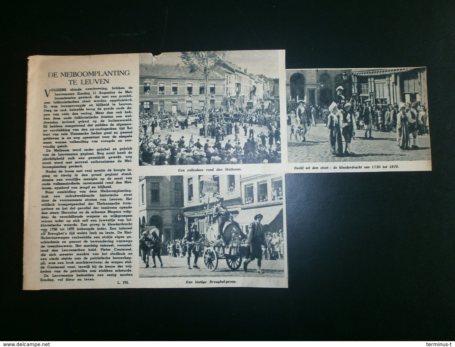 LEUVEN: Meiboomplanting 1946 - Historische Documenten