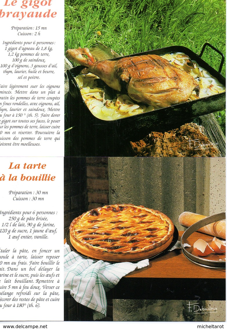 Recettes De Cuisine : Lot De 17 Cartes Neuves  Editions Debaisieux - Recettes (cuisine)