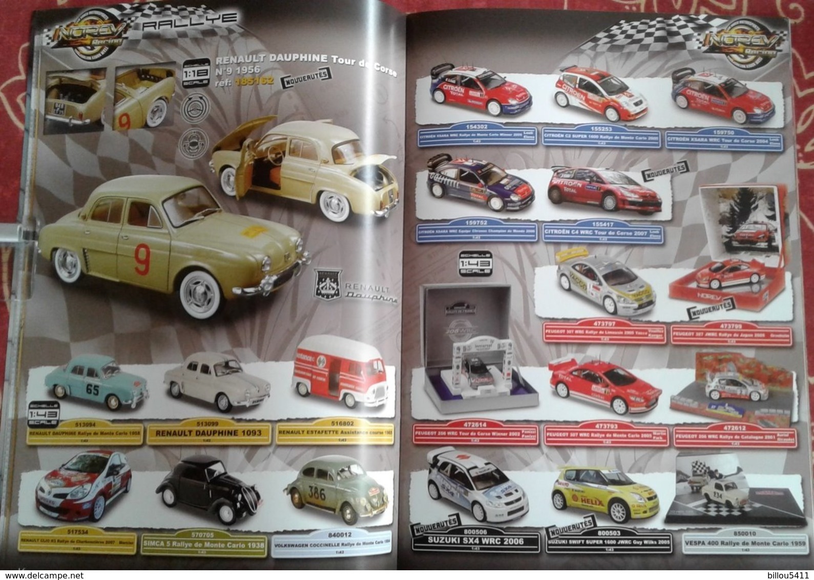 Catalogue NOREV 2007 : Peugeot ; Renault ;Simca ; Porsche  ; Etc - Catalogues