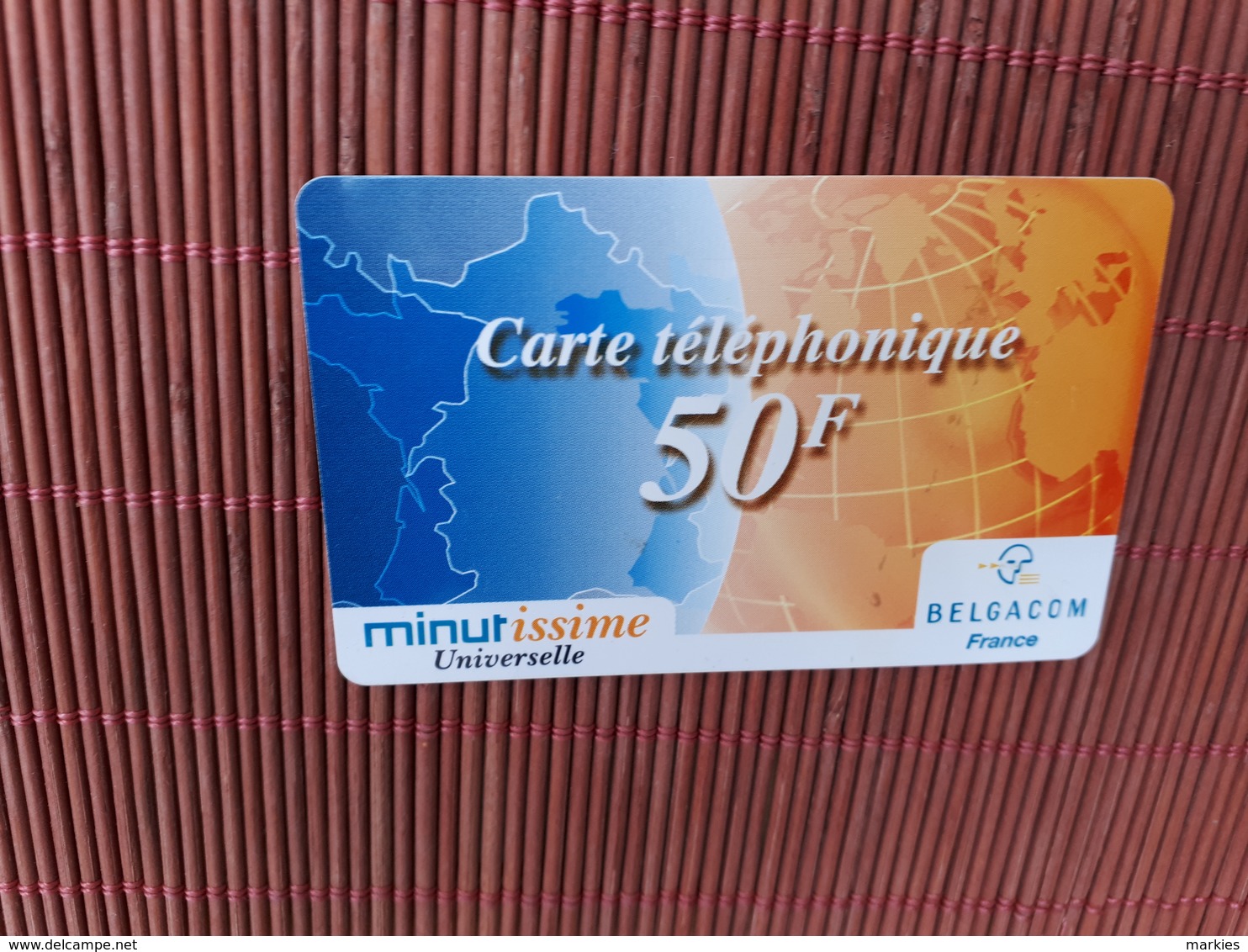 Belgacom France Prepaidcard Used 2 Scans Rare - Cartes GSM, Recharges & Prépayées