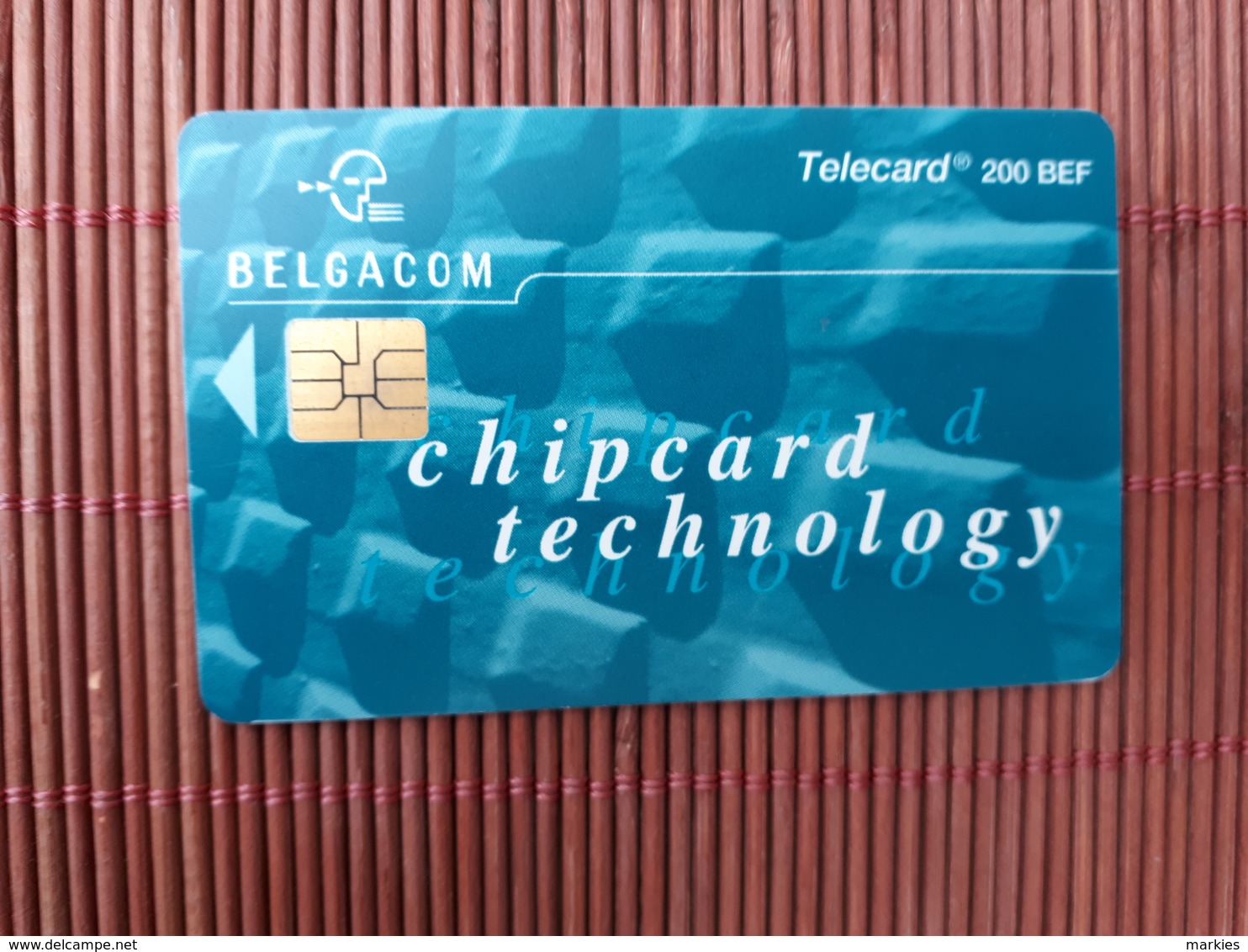 First Phonecard Chip Belgium Technology 200 BEF Used - Avec Puce