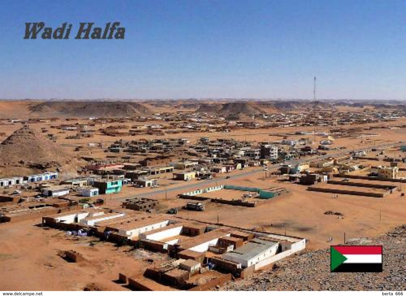 Sudan Wadi Halfa Aerial View New Postcard - Sudan