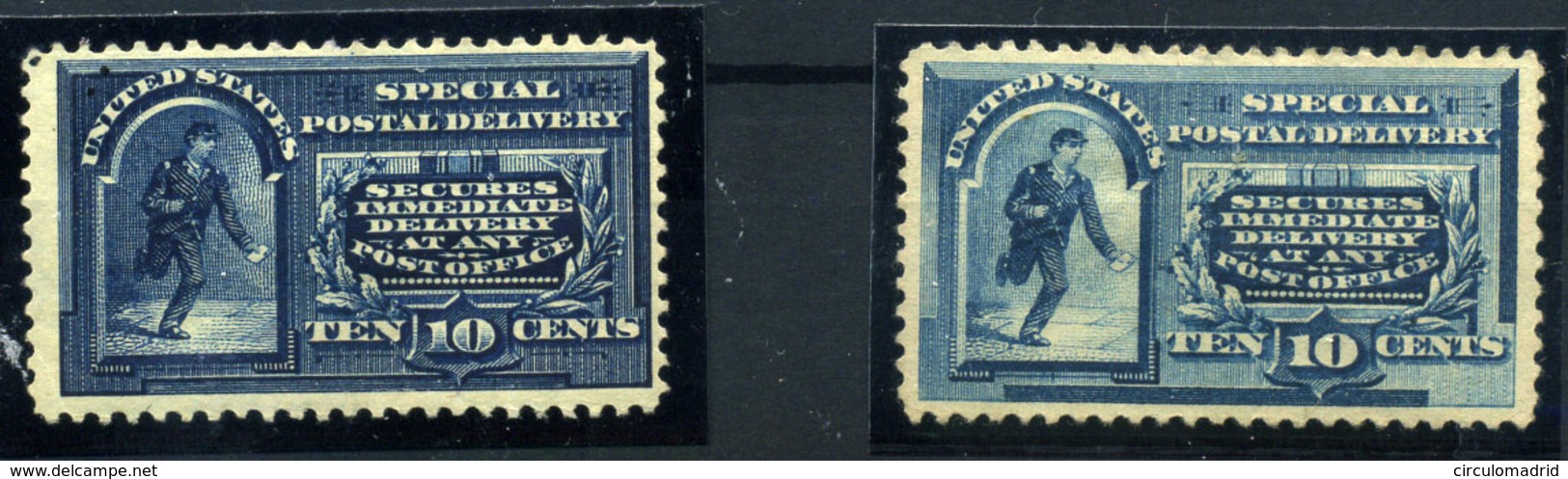 Estados Unidos (Urgente) Nº 4, 7. Año 1884/94. - Unused Stamps