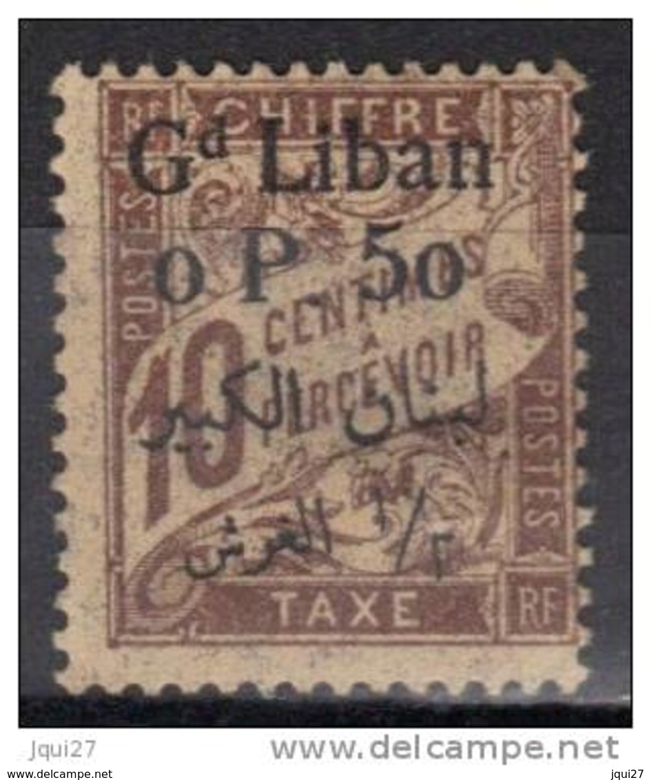 Grand Liban Timbre Taxe N° 6 * - Postage Due