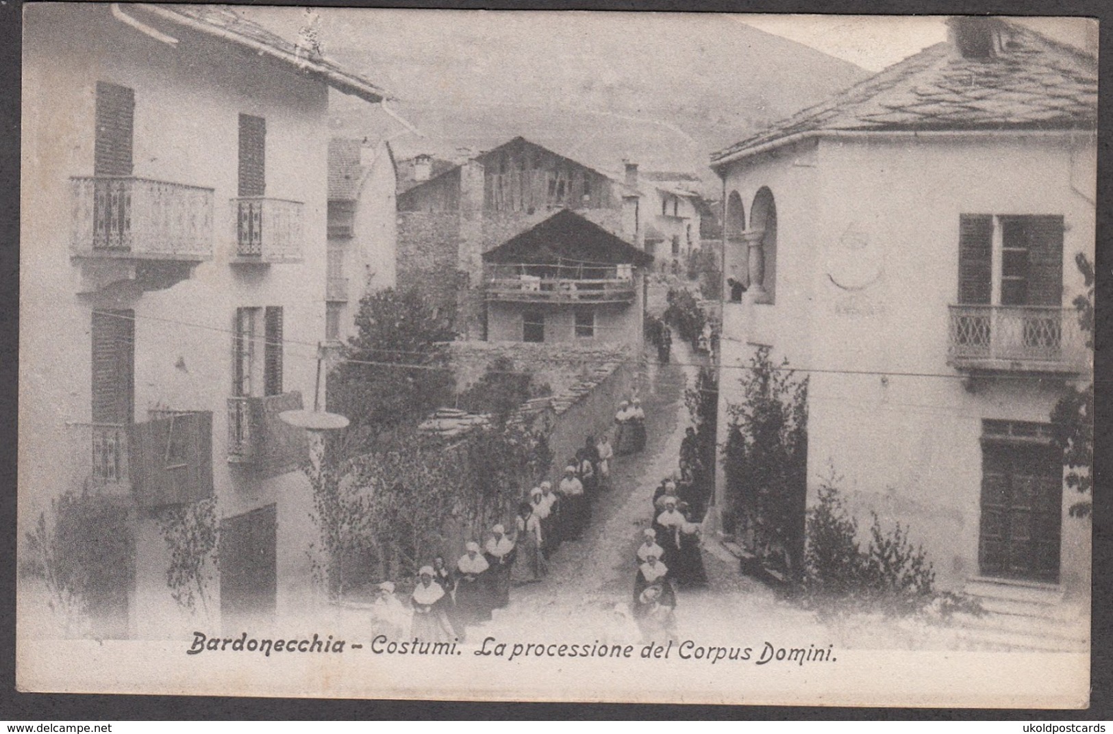 Italia - BARDONECCHIA,  Costumi La Processione Del Corpus Domini - Autres & Non Classés