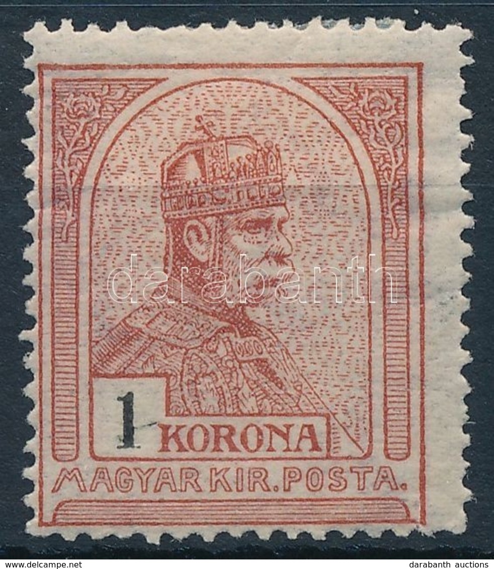 * 1906 Turul 1K (14.000) (nagy Falc, Ránc / Large Hinge, Crease) - Otros & Sin Clasificación