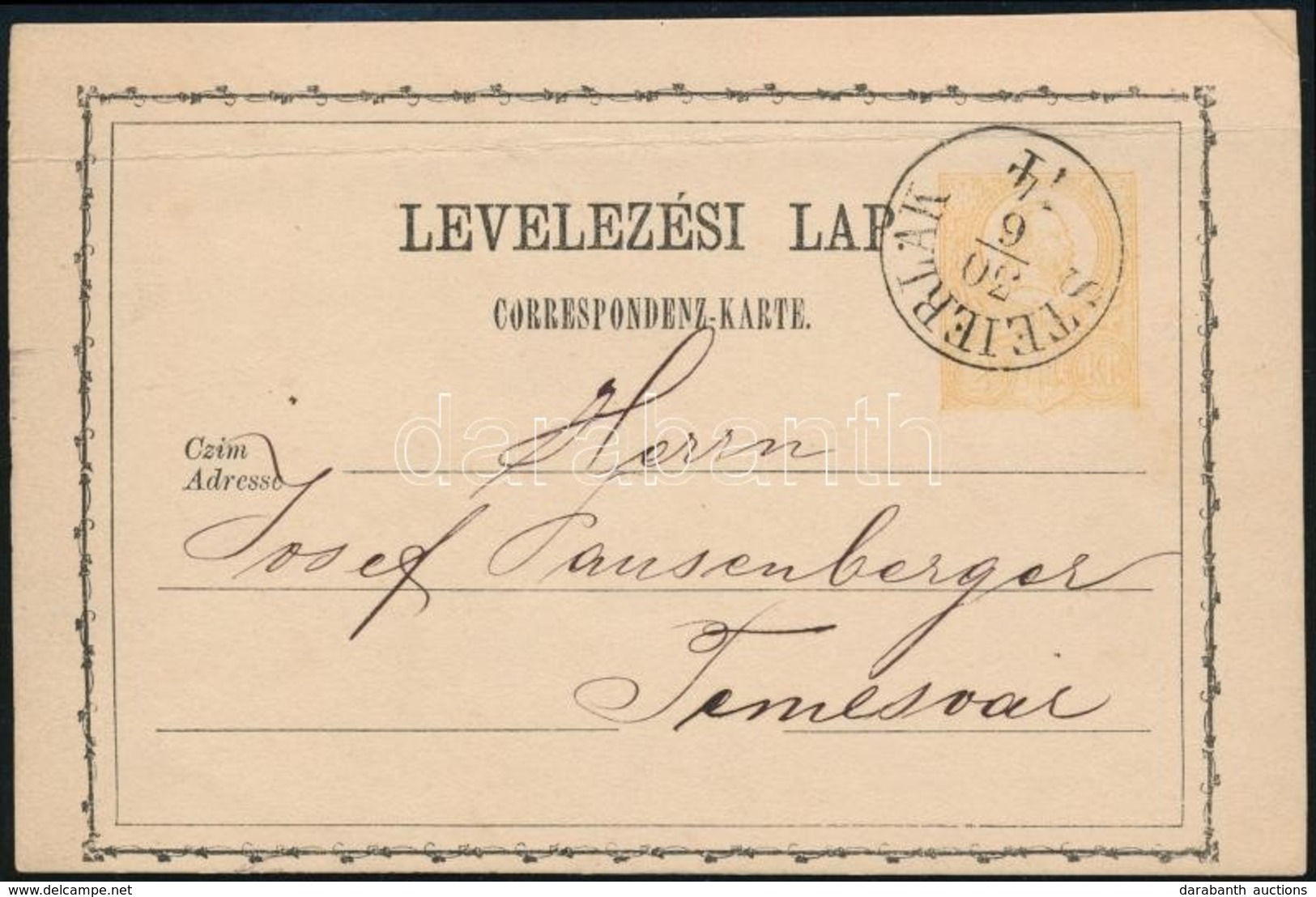 1874 Díjjegyes Levelezőlap 'STEIERLAK' (Gudlin 250 Pont) - Otros & Sin Clasificación