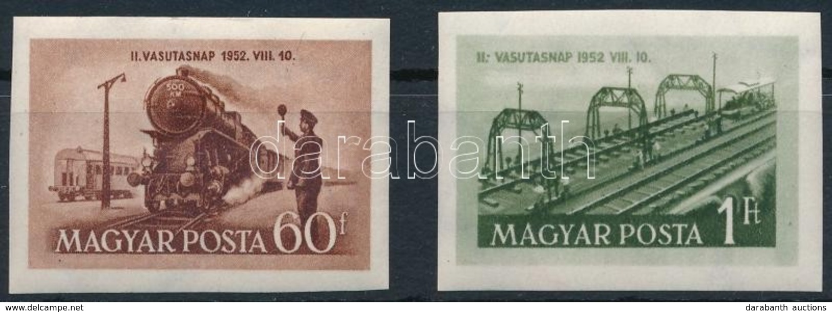 * 1952 Vasutasnap Vágott Sor (7.000) - Otros & Sin Clasificación