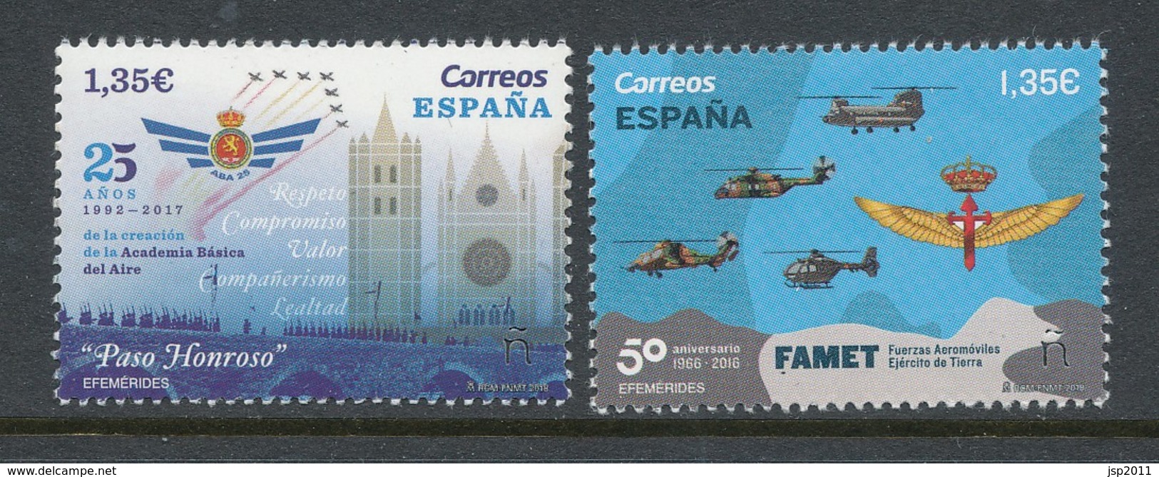 Spain 2018 Edifil # 5239-5240. Ejercito Del Aire. MNH (**) - Unused Stamps
