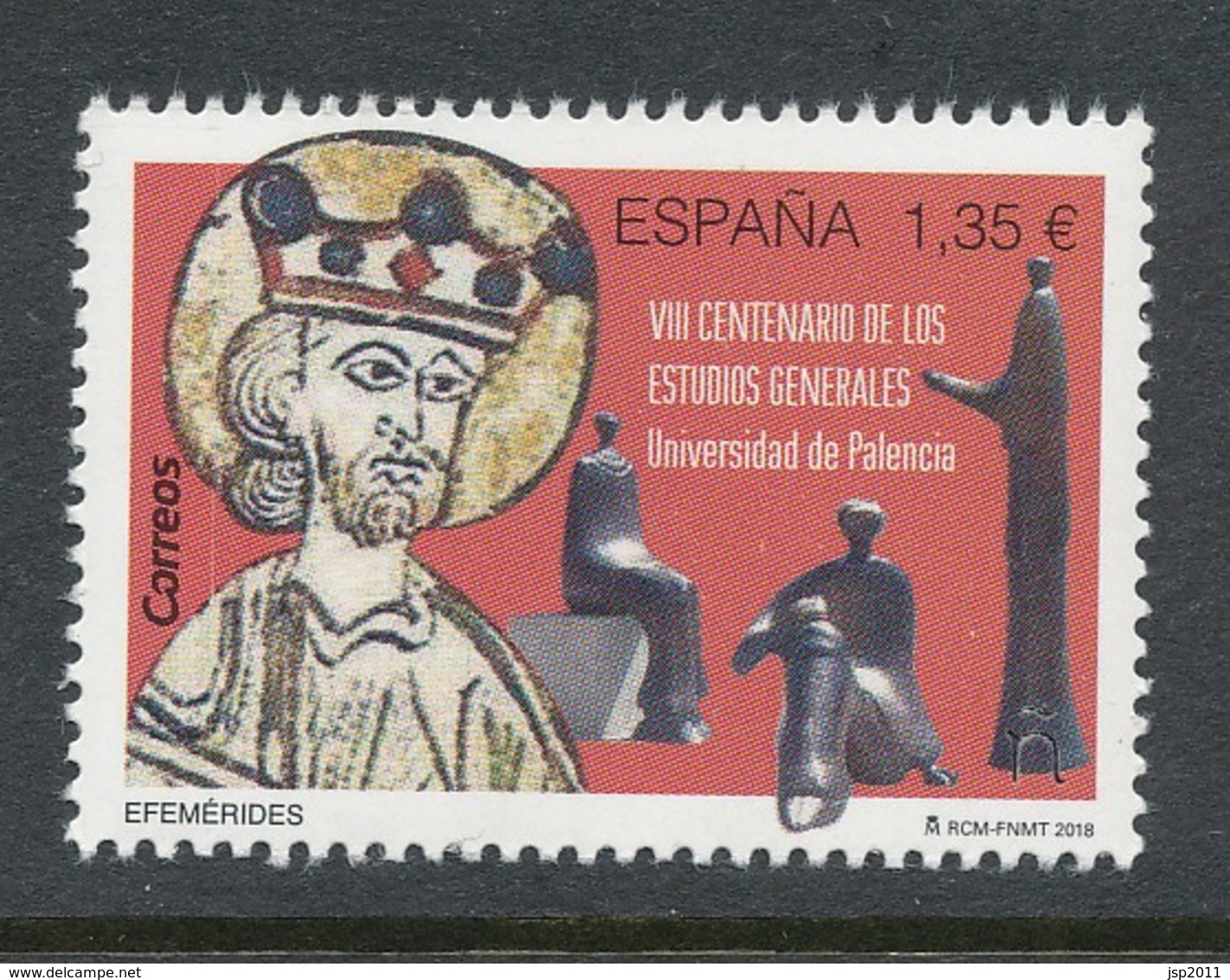 Spain 2018 Edifil # 5241. Universidad De Palencia. MNH (**) - Unused Stamps