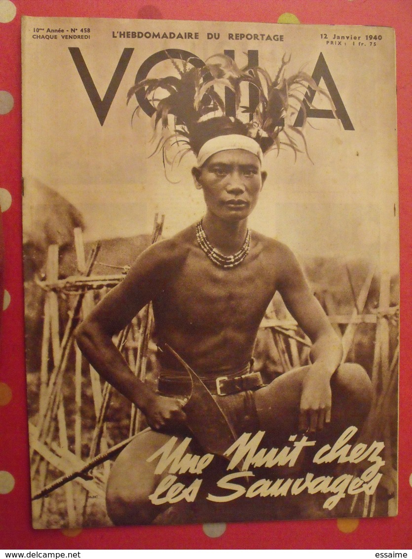6 N° De VOILA. L'hebdomadaire Du Reportage. 1940. Philippines Madagascar Lido Chine Bourreau Palmyre Maoris - 1900 - 1949