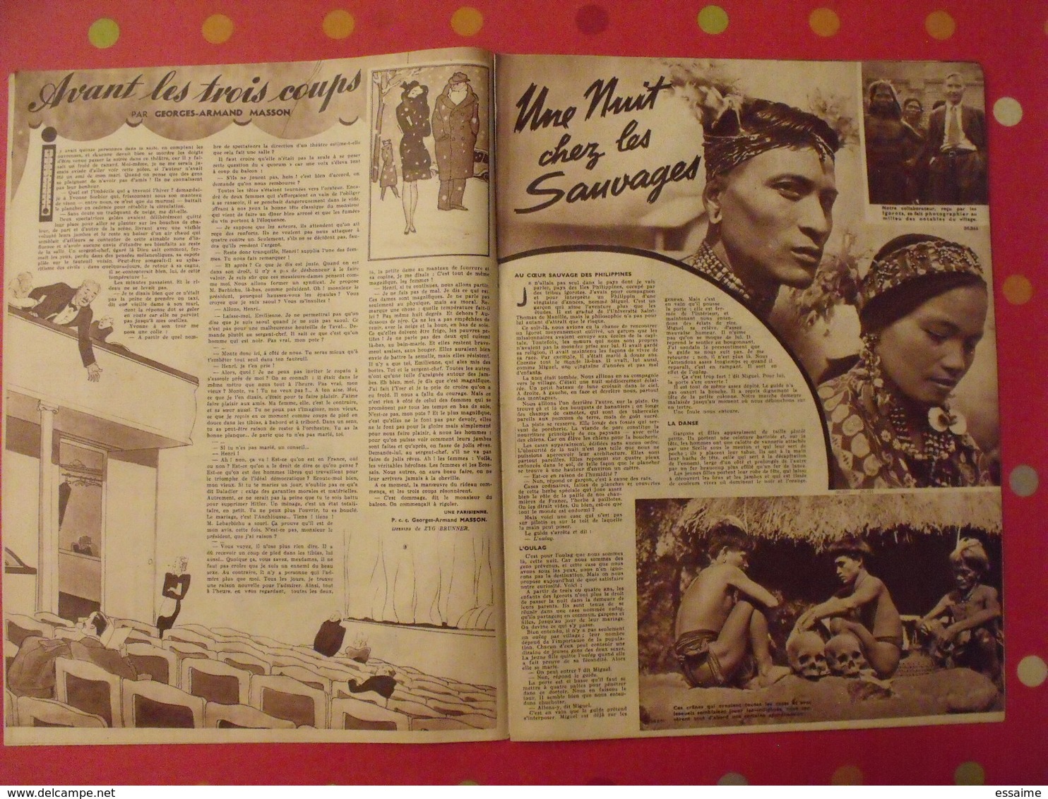 6 N° De VOILA. L'hebdomadaire Du Reportage. 1940. Philippines Madagascar Lido Chine Bourreau Palmyre Maoris - 1900 - 1949