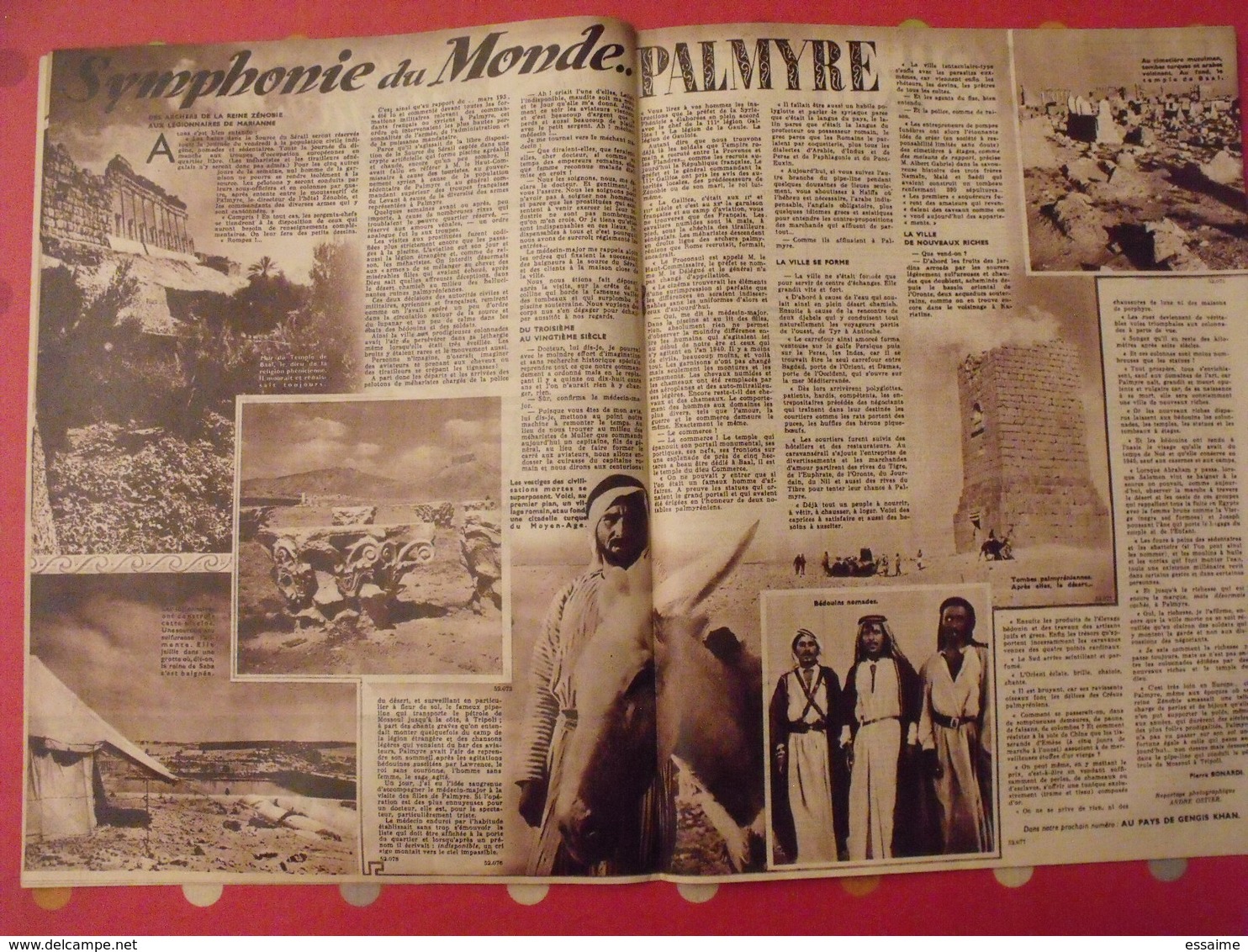 6 n° de VOILA. l'hebdomadaire du reportage. 1940. philippines madagascar lido chine bourreau palmyre maoris