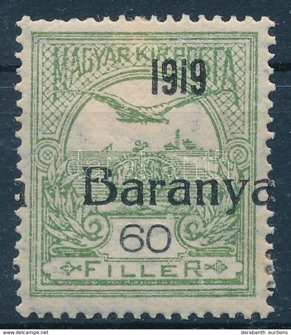* Baranya I. 1919 Turul 60f Próbanyomat, Bodor Vizsgálójellel - Otros & Sin Clasificación