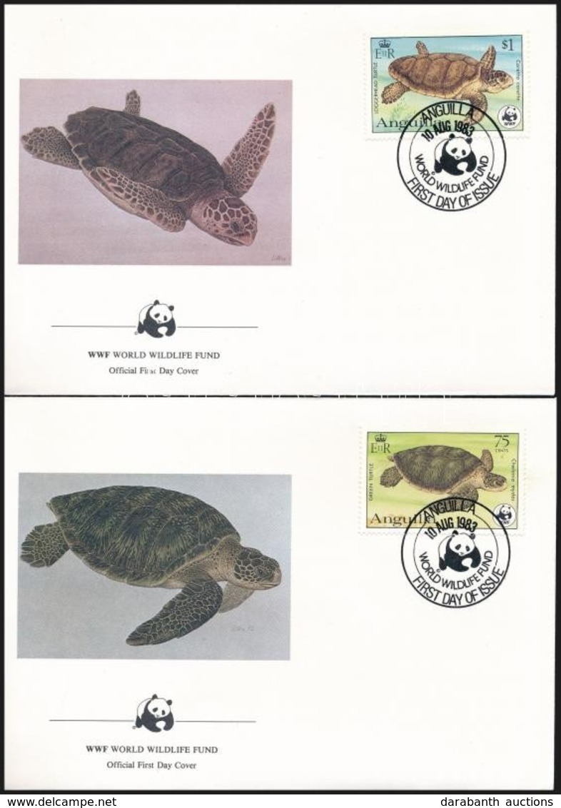 ** 1983 WWF: Teknős Sor Mi 541-544 4 Db FDC-n - Otros & Sin Clasificación