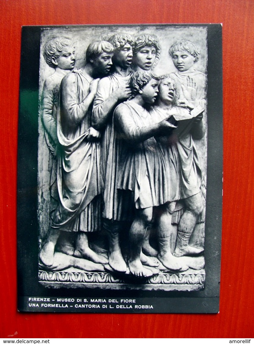 (FG.V60) CANTORIA DI LUCA DELLA ROBBIA - UNA FORMELLA (FIRENZE, MUSEO DI SANTA MARIA DEL FIORE) NV - Sculture