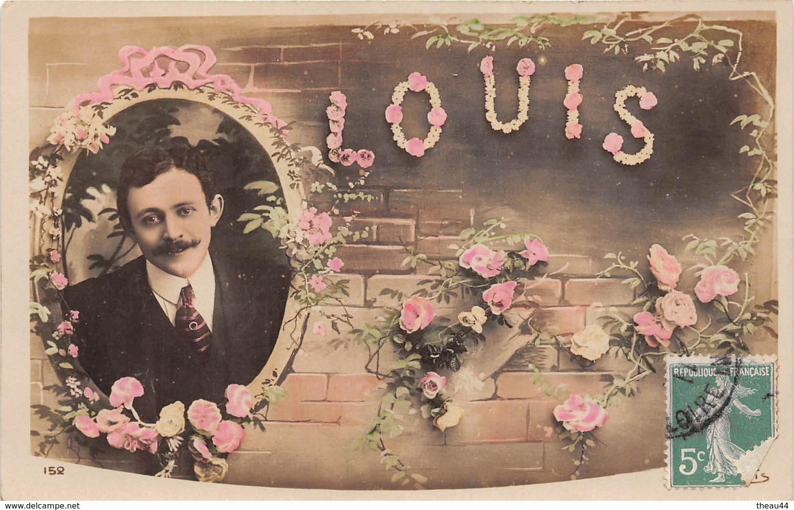 ¤¤  -   Carte Fantaisie   -   Prénom " LOUIS "   -   ¤¤ - Prénoms