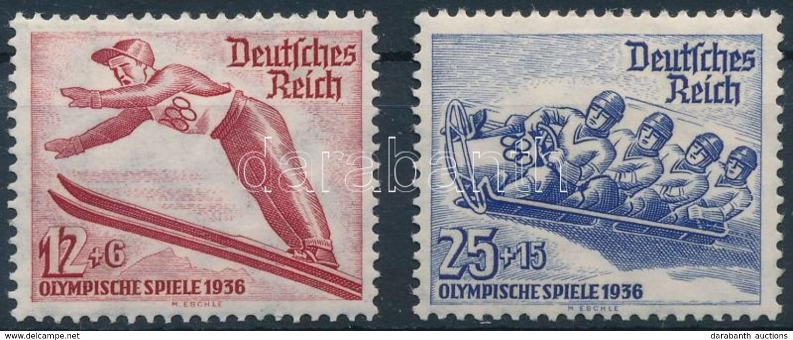 ** 1935 Téli Olimpia Sor Mi 601-602 - Otros & Sin Clasificación