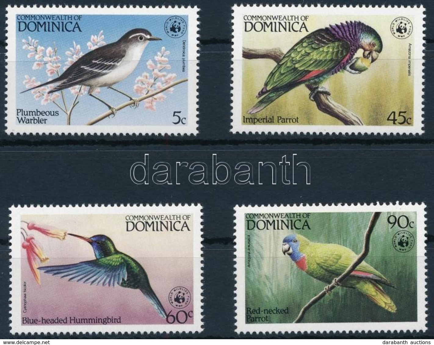 ** 1984 WWF Madarak Sor,
WWF Birds Set
Mi 836-839 - Otros & Sin Clasificación