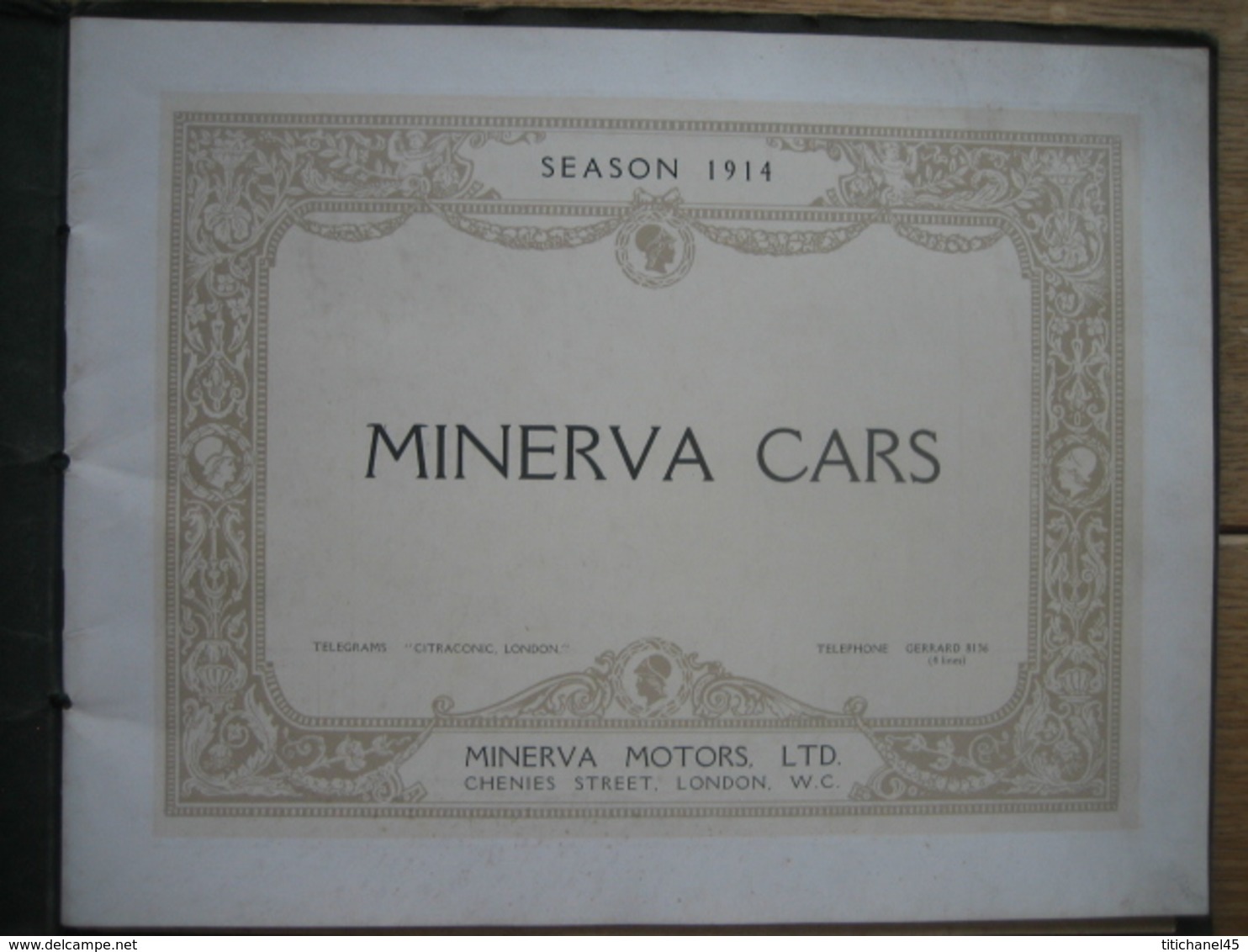 Luxueux & Superbe Catalogue Automobile De 1914 MINERVA MOTORS LONDON - 36 Pages Illustrées - 3 Planches Couleurs - Reclame