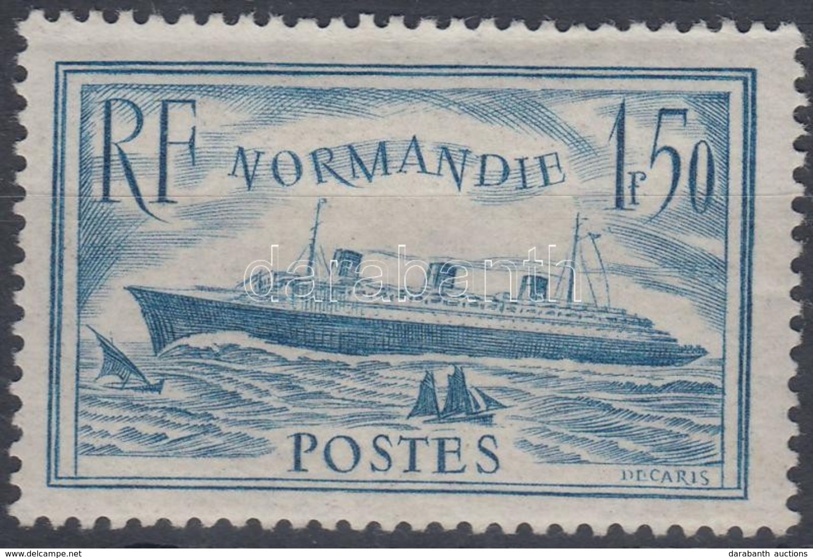 * 1936 Normandie Utasszállító Hajó Mi 316 - Otros & Sin Clasificación