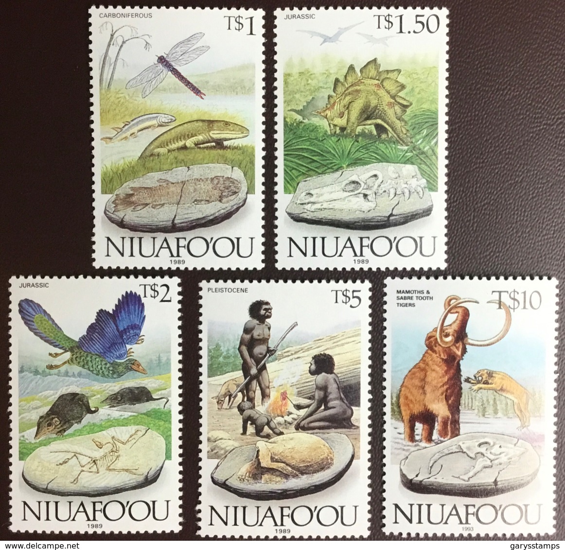 Tonga Niuafo’ou 1989 - 1993 Evolution Of The Earth Dinosaurs Birds Insects Prehistoric MNH - Prehistóricos