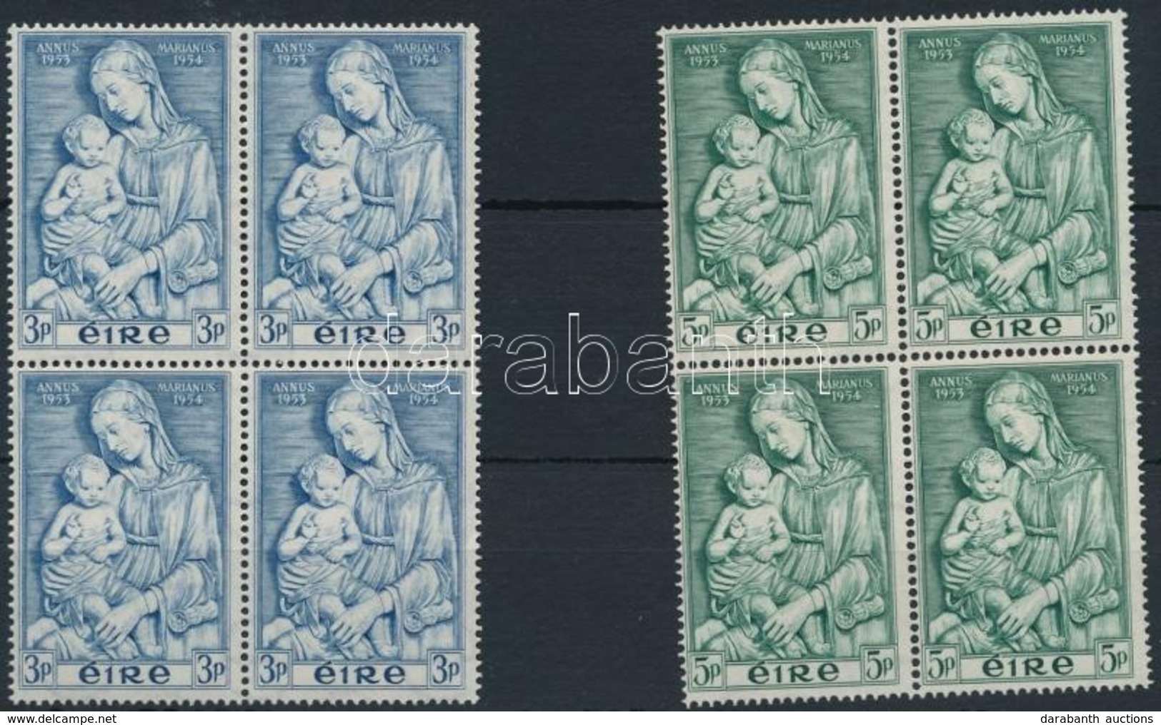 ** 1954 Mária Sor 4-es Tömbökben Mi 120-121 - Otros & Sin Clasificación