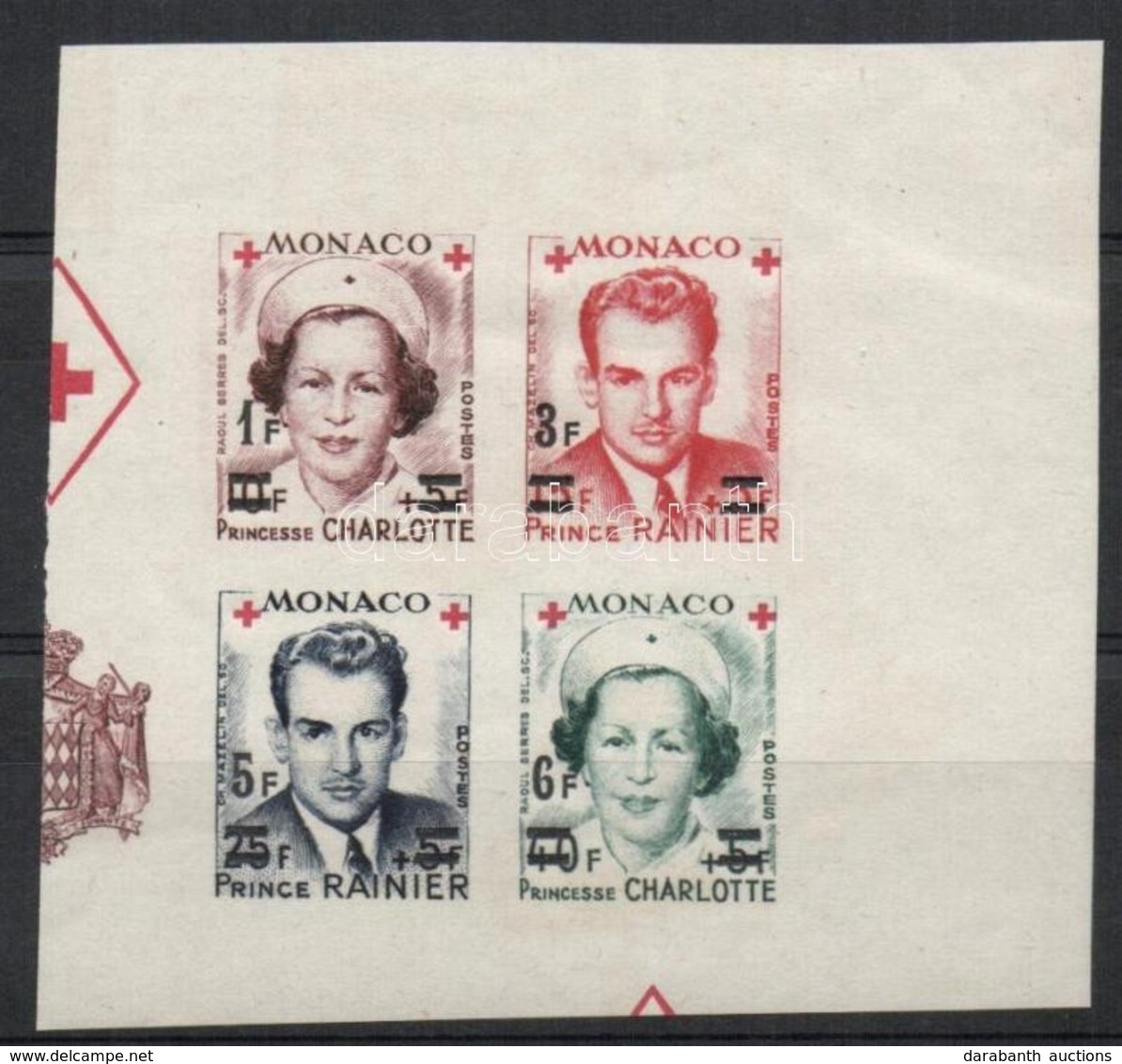 ** 1951 Vöröskereszt Mi 451-454 Vágott / Imperforate - Otros & Sin Clasificación