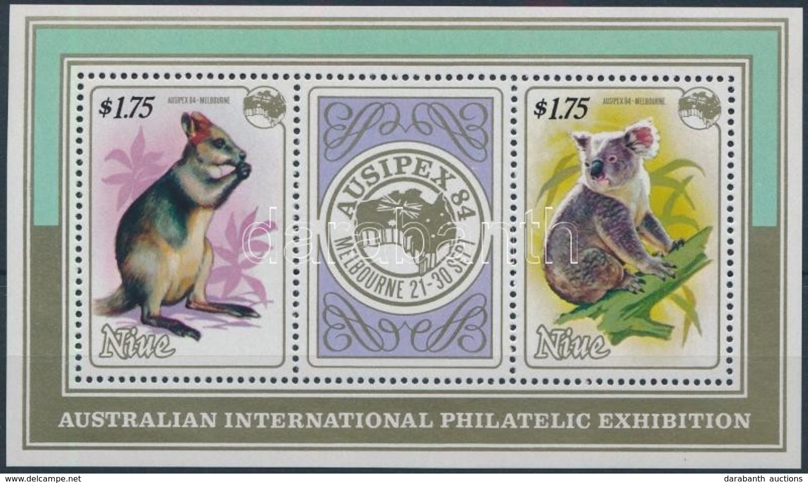 ** 1986 Bélyegkiállítás, Melbourne Blokk,
Stamp Exhibition, Melbourne Block
Mi 74 - Otros & Sin Clasificación