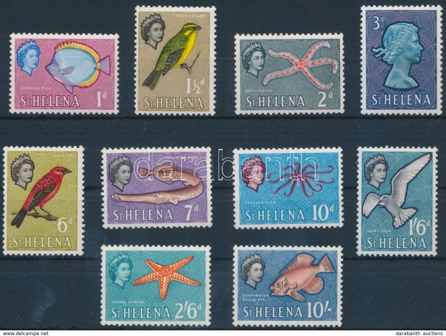 ** 1961 Forgalmi 10 érték Mi 146-149, 151-153, 155-156, 158 - Otros & Sin Clasificación